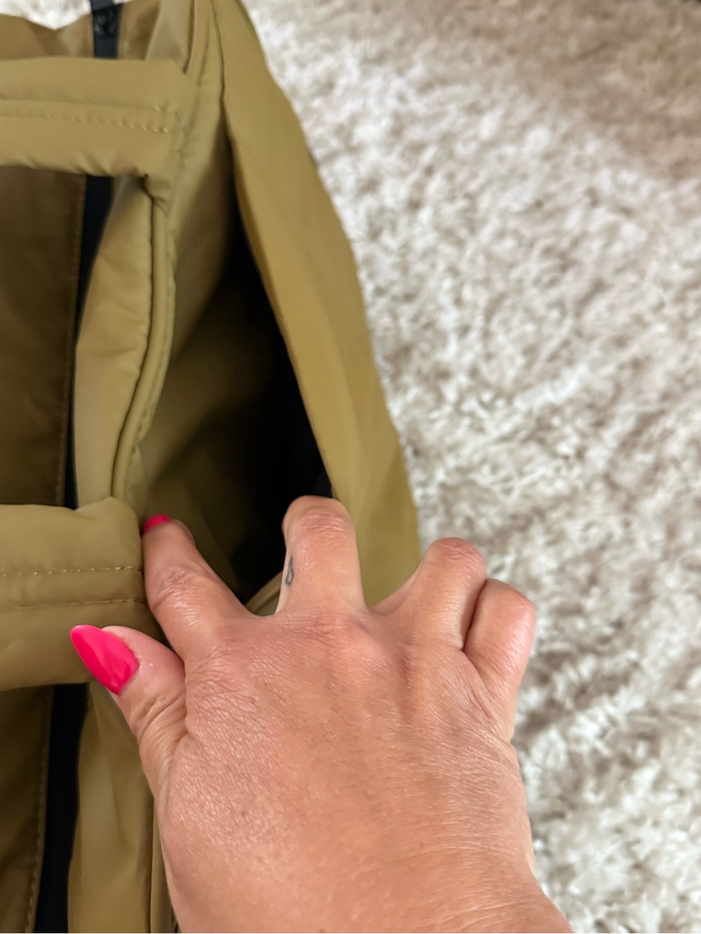Calpak Luka Duffel in Khaki - Picture 5 of 8